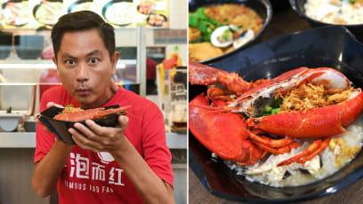 Chew Chor Meng Opens Hawker Stall Selling $4.50 Lala & $16 Lobster Pao Fan