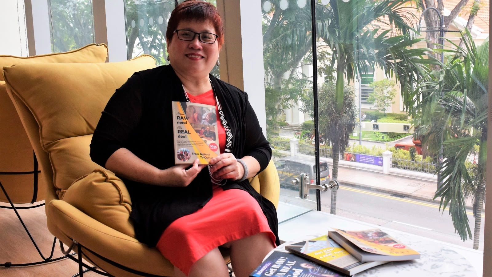 Having written and self-published a book, Ms Cathie Chew wanted to learn marketing and branding skills to help her book reach a wider audience. Photos: NTUC LearningHub Having written and self-published a book, Ms Cathie Chew wanted to learn marketing and branding skills to help her book reach a wider audience. Photos: NTUC LearningHub