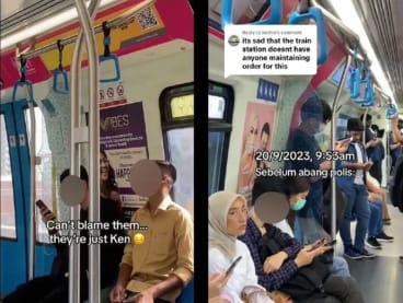 A TikTok video of male passengers occupying the women-only coach in Malaysia's Kajang line MRT train has been making its rounds on social media platforms.