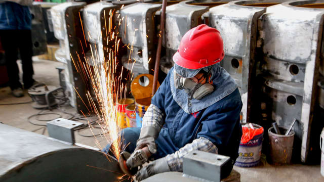 中国制造业创三个月来最快增长速度