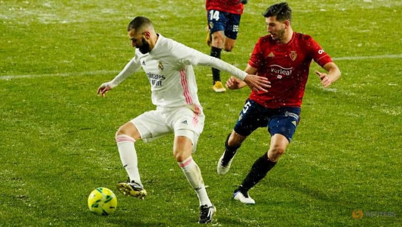 Football: Real Madrid frustrated by Osasuna in freezing conditions Football: Real Madrid frustrated by Osasuna in freezing conditions