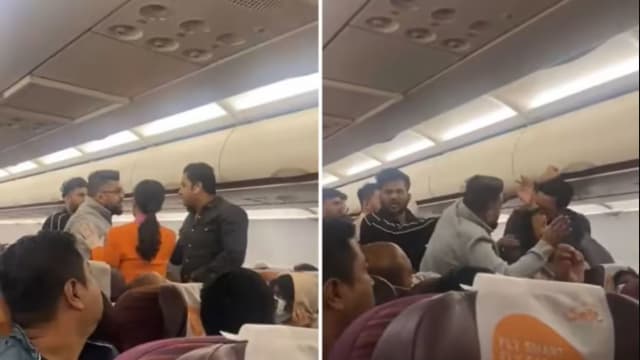 男子执意把座椅往后靠 微笑航空乘客在机上大打出手