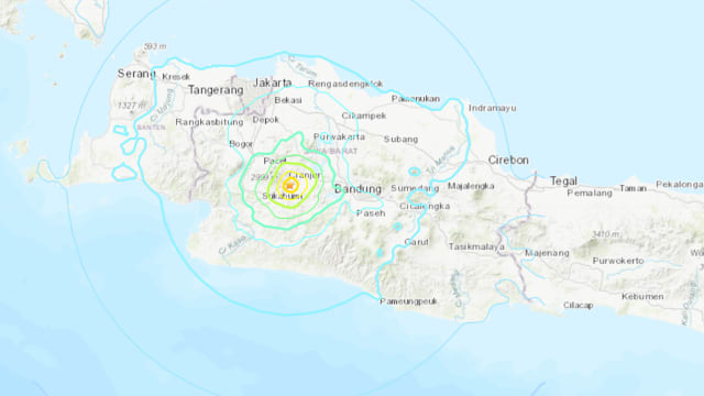 印尼西爪哇省发生5.6级地震