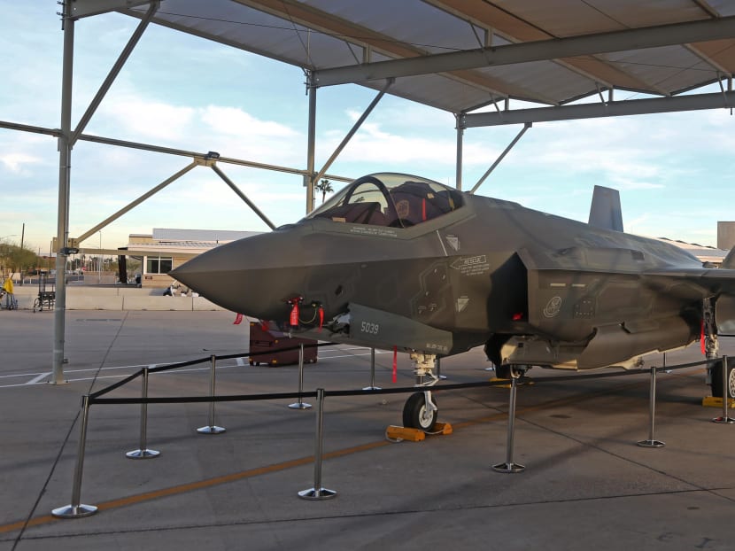 An F35-B is seen at the Luke Air Force Base in Glendale, Arizona, US.