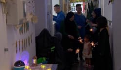 15 keluarga berjiran himpun di koridor sambut kemeriahan bulan Syawal bersama