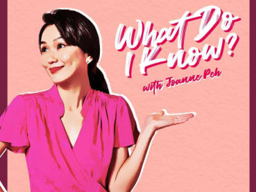 Joanne Peh celebrates success of her new podcast with cake 