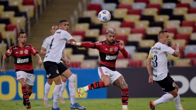 Football:
Borja goal shocks Flamengo as Gremio leave Rio with 1-0 win Football:
Borja goal shocks Flamengo as Gremio leave Rio with 1-0 win