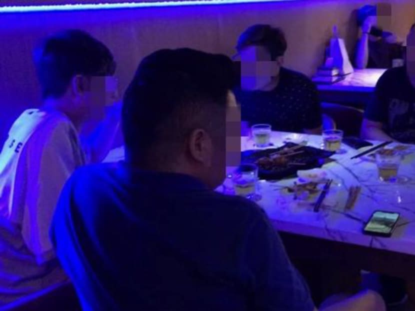 Enforcement officers from the Singapore Tourism Board conducted a check at Hai Xian Lao restaurant on Aug 14, 2020. Enforcement officers from the Singapore Tourism Board conducted a check at Hai Xian Lao restaurant on Aug 14, 2020.