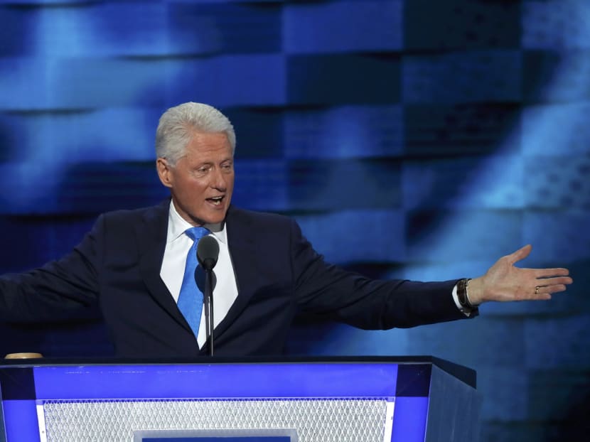Former US President Bill Clinton speaks at the Democratic National Convention in Philadelphia, Pennsylvania, on July 26, 2016. Photo: Reuters