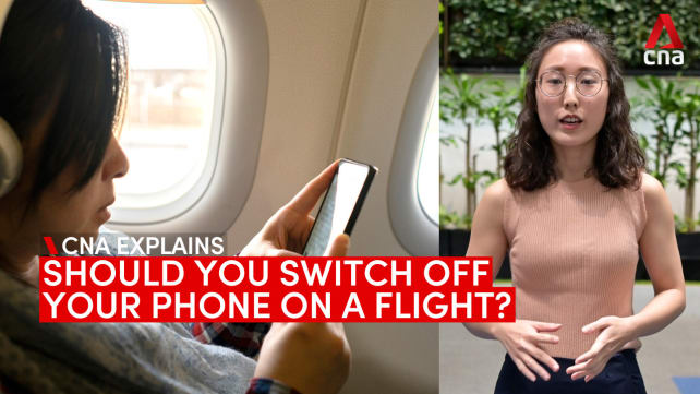 CNA Explains: Should you switch your phone off on a plane? | Video