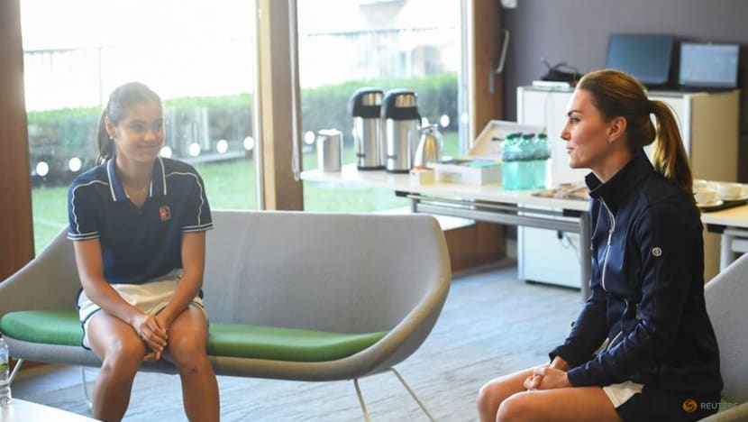 British royal Kate meets new queen of tennis Raducanu British royal Kate meets new queen of tennis Raducanu