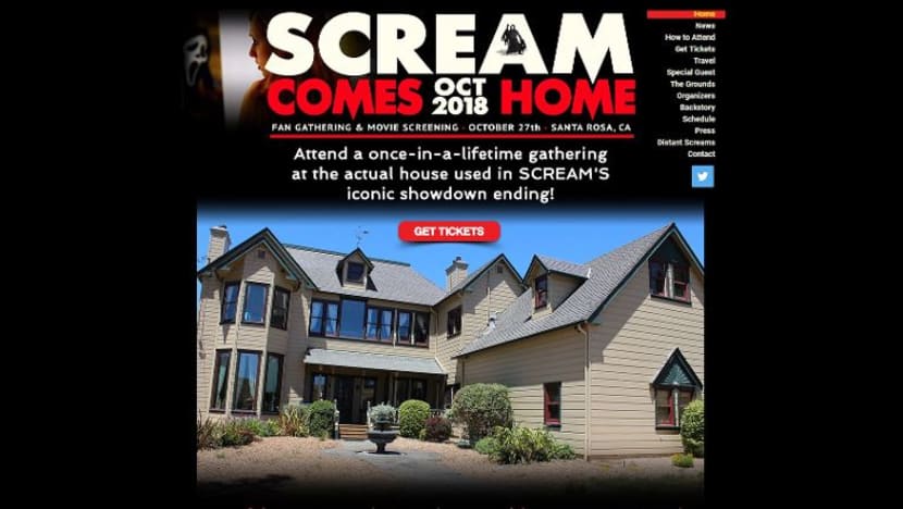 Minat filem 'Scream'? Kini ada peluang menginap di rumah 'berhantu' itu