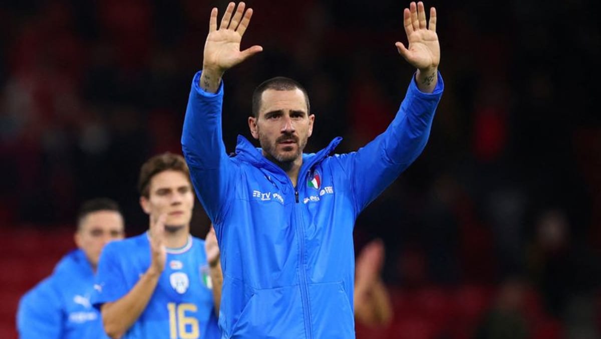 Italy’s Bonucci nestles in national team arms after Juventus woes