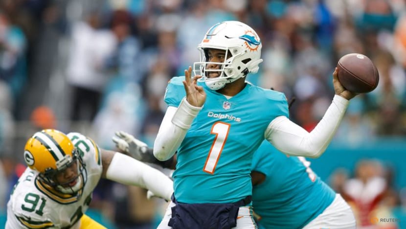 NFL-Dolphins' QB Tagovailoa in concussion protocol - CNA