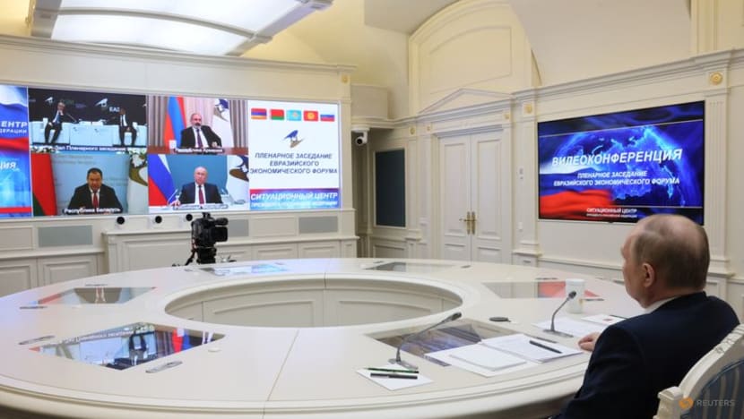 Putin says 'Thank God' some foreign companies have left Russia Putin says 'Thank God' some foreign companies have left Russia