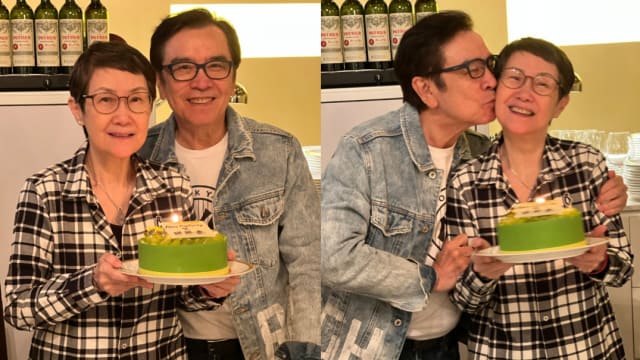 姜大卫庆祝李琳琳73岁生日　两度亲吻爱妻