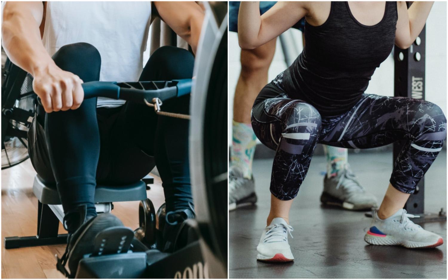 Sitting for long on a rowing machine places prolonged pressure on the veins near the rectum. Straining, improper form and breathing while lifting weights could cause the veins near the anus to become swollen as well, developing painful haemorrhoids. Sitting for long on a rowing machine places prolonged pressure on the veins near the rectum. Straining, improper form and breathing while lifting weights could cause the veins near the anus to become swollen as well, developing painful haemorrhoids.