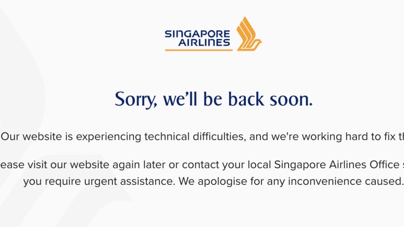 Singapore Airlines website hit by 'technical difficulties' after announcement on vaccinated travel lanes 
