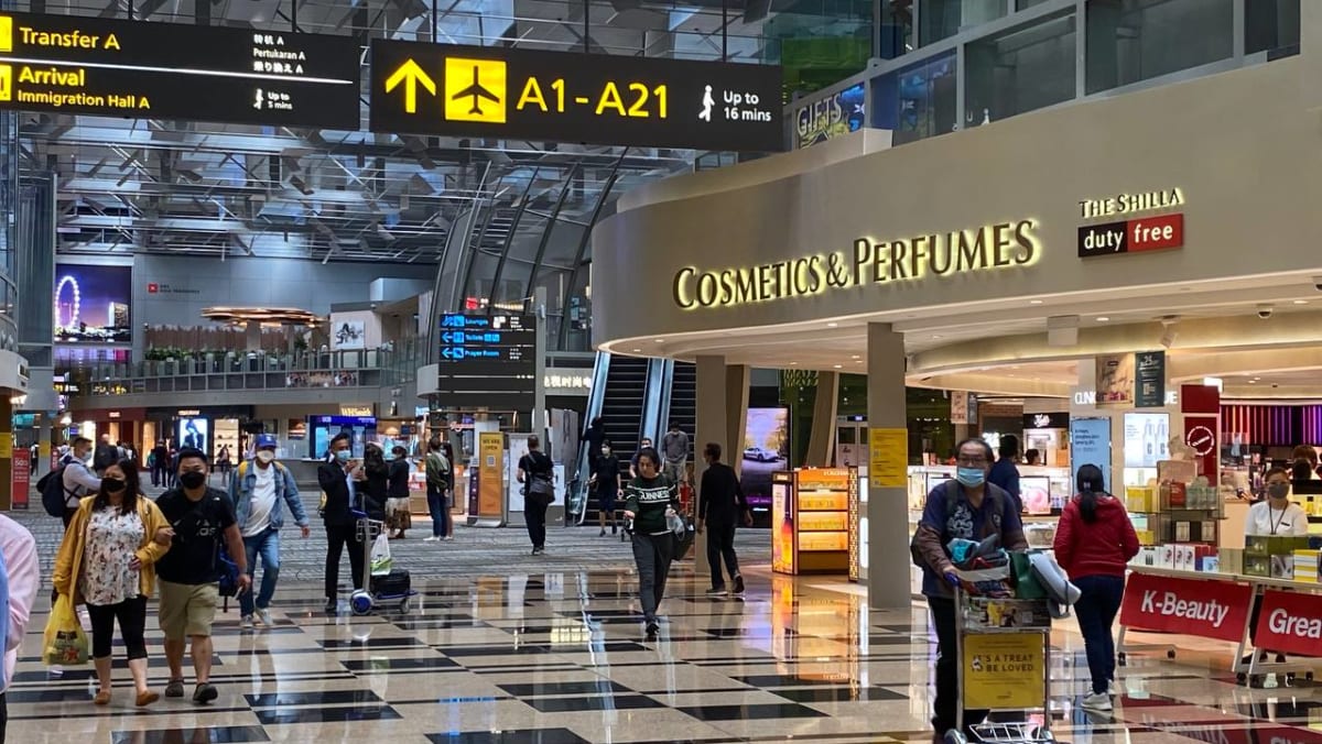 Singapore Changi Airport Departure and Transit Area Terminal 1 