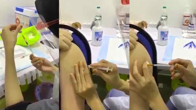 再有医护人员打空针 马国今允许家长陪青少年接种疫苗 8world