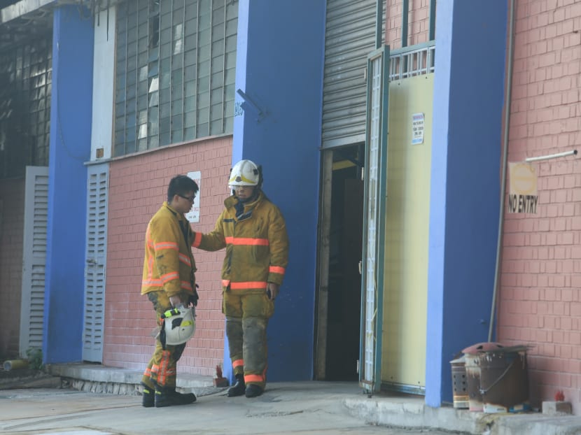 Massive fire put out at Toa Payoh Industrial Park Massive fire put out at Toa Payoh Industrial Park