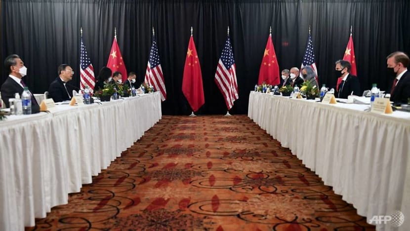 US says China actions 'threaten' global stability at meeting between the countries