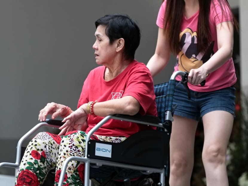The court heard on that Tan Siew Ngoh (pictured), 65, who became a nuisance to her neighbours, is experiencing the onset of dementia, a condition that her family only discovered recently.