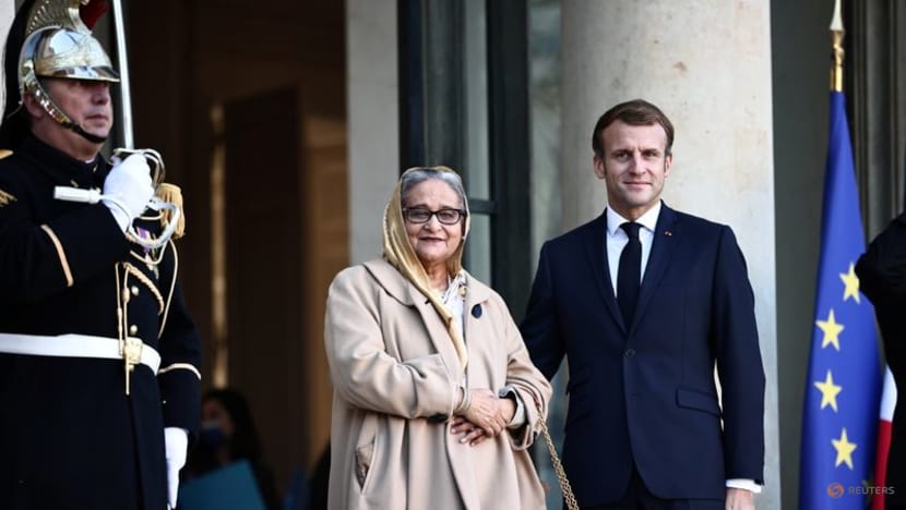 French President Macron discussed Indo-Pacific security at meeting with Bangladesh PM French President Macron discussed Indo-Pacific security at meeting with Bangladesh PM