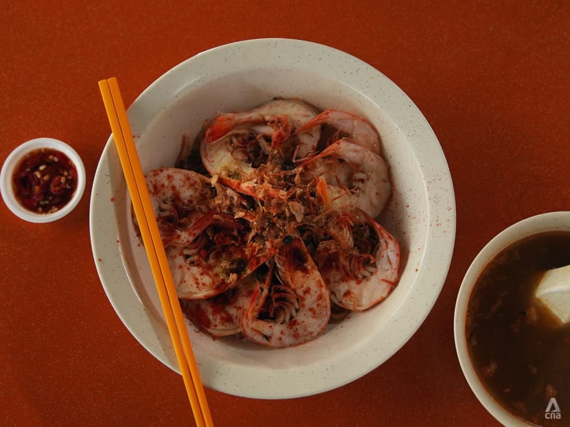 Prawn noodles at a Loyang industrial estate that’s big in size and flavour