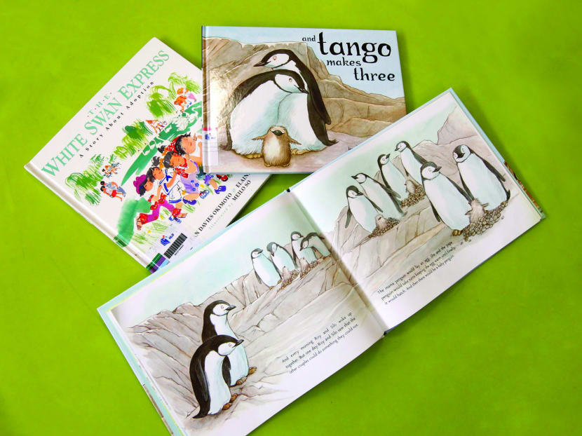 And Tango Makes Three and The White Swan Express were removed from the National Library's shelves. Photo: Wee Teck Hian