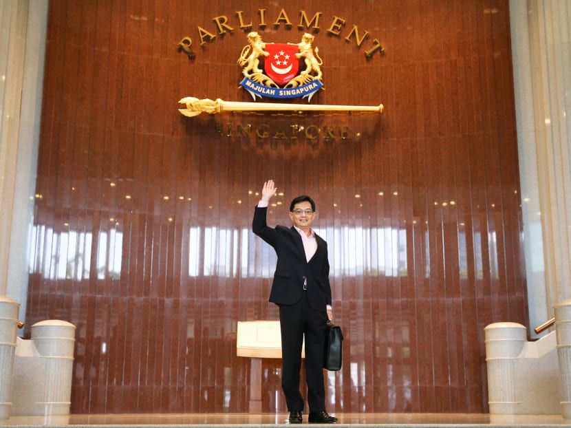 Photo of the day: Finance Minister Heng Swee Keat arrives in Parliament to deliver the 2019 Budget.