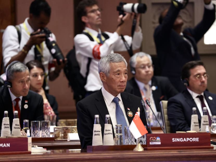 Prime Minister Lee Hsien Loong at the G20 Summit 2023 on Sept 9, 2023.