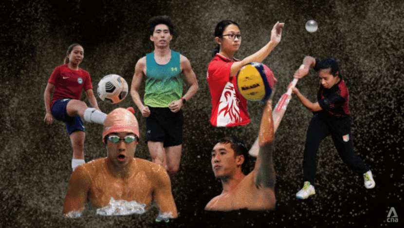 sea games athletes collage