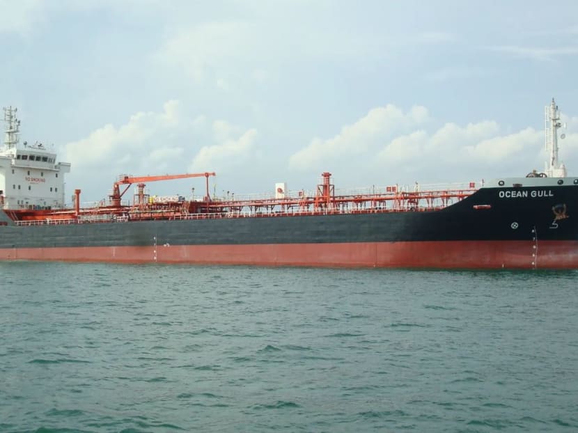 The Ocean Gull, a Singapore-registered oil tanker, was detained on Sunday for anchoring in Malaysian waters without permission.
