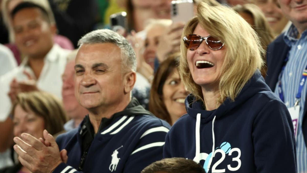 Djokovic's father filmed with fans holding pro-Russia flags at Australian Open