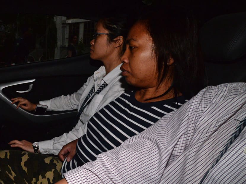 An Indonesian domestic helper was charged with the murder of an elderly woman on Wednesday (Feb 15). Minah, 37, had allegedly killed Madam Tay Quee Lang, 78, at around 2:10pm on Monday (Feb 13). Photo: Robin Choo/TODAY