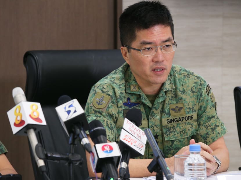 Chief of Defence Force Melvyn Ong chairs a press conference on Jan 24, 2019, on the circumstances surrounding the death of serviceman and actor Aloysius Pang.