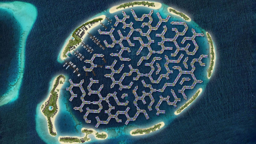 Fighting the tides: Maldives races to reclaim more land as sea levels rise 13 maldives floating city masterplan