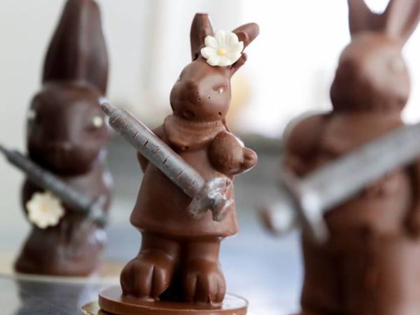 Hungarian chocolatier's vaccine bunnies offer hope for Easter Hungarian chocolatier's vaccine bunnies offer hope for Easter