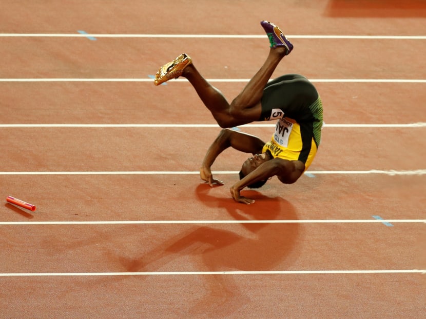 Bolt’s legendary career ends in a cry of pain