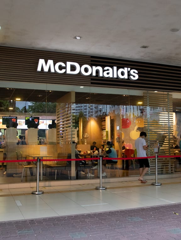 A Mcdonald’s outlet at Punggol 21 Community Centre. McDonald's clarified that it still allows unvaccinated children aged 12 and under to dine in at its outlets.