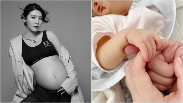 圣诞节宣布怀孕　港星余香凝剖腹产2.9kg女儿