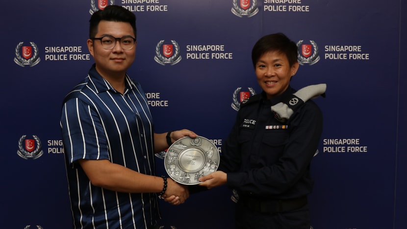 Man honoured for helping police nab upskirt video suspect at Marsiling MRT station Man honoured for helping police nab upskirt video suspect at Marsiling MRT station
