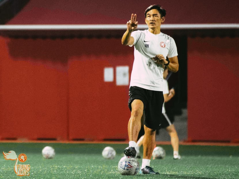 Former Singapore national football team captain and current head coach of the Young Lions Nazri Nasir. Former Singapore national football team captain and current head coach of the Young Lions Nazri Nasir.