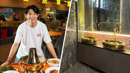 Ben Yeo Splurges $80K On Posh Toilets For His Kopitiam, With Faux Gold Sinks, Dyson Hand Dryer & Air-Con
