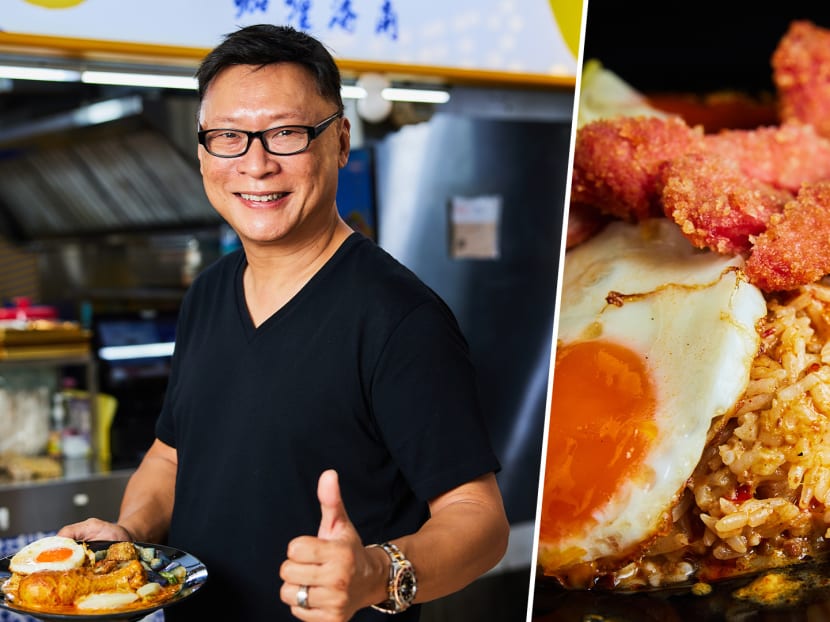Satisfying, Sloppy Hainanese Curry Rice With Chicken Collagen Gravy & Mala Curry Sauce Satisfying, Sloppy Hainanese Curry Rice With Chicken Collagen Gravy & Mala Curry Sauce