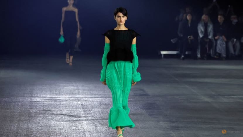 Issey Miyake shows sculptural looks at Paris Fashion Week in nod to late designer Issey Miyake shows sculptural looks at Paris Fashion Week in nod to late designer