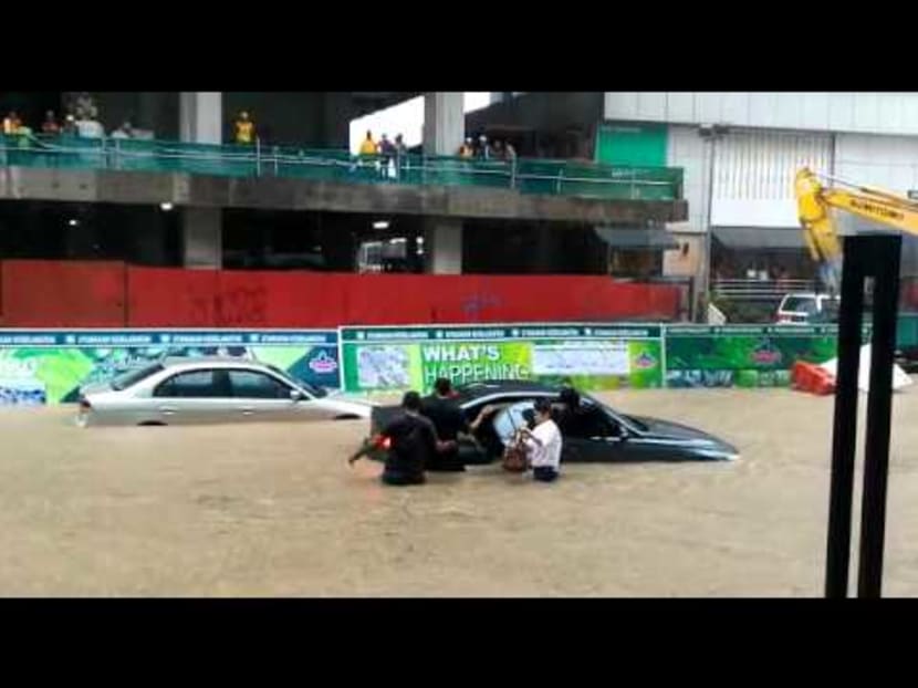 WATCH: Flash flood in Johor Bahru