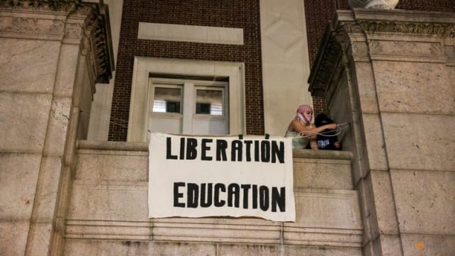 Pro-Palestinian protesters occupy building at Columbia University