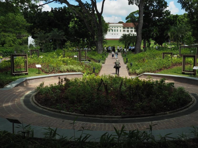 A view of Fort Canning Park. A view of Fort Canning Park.
